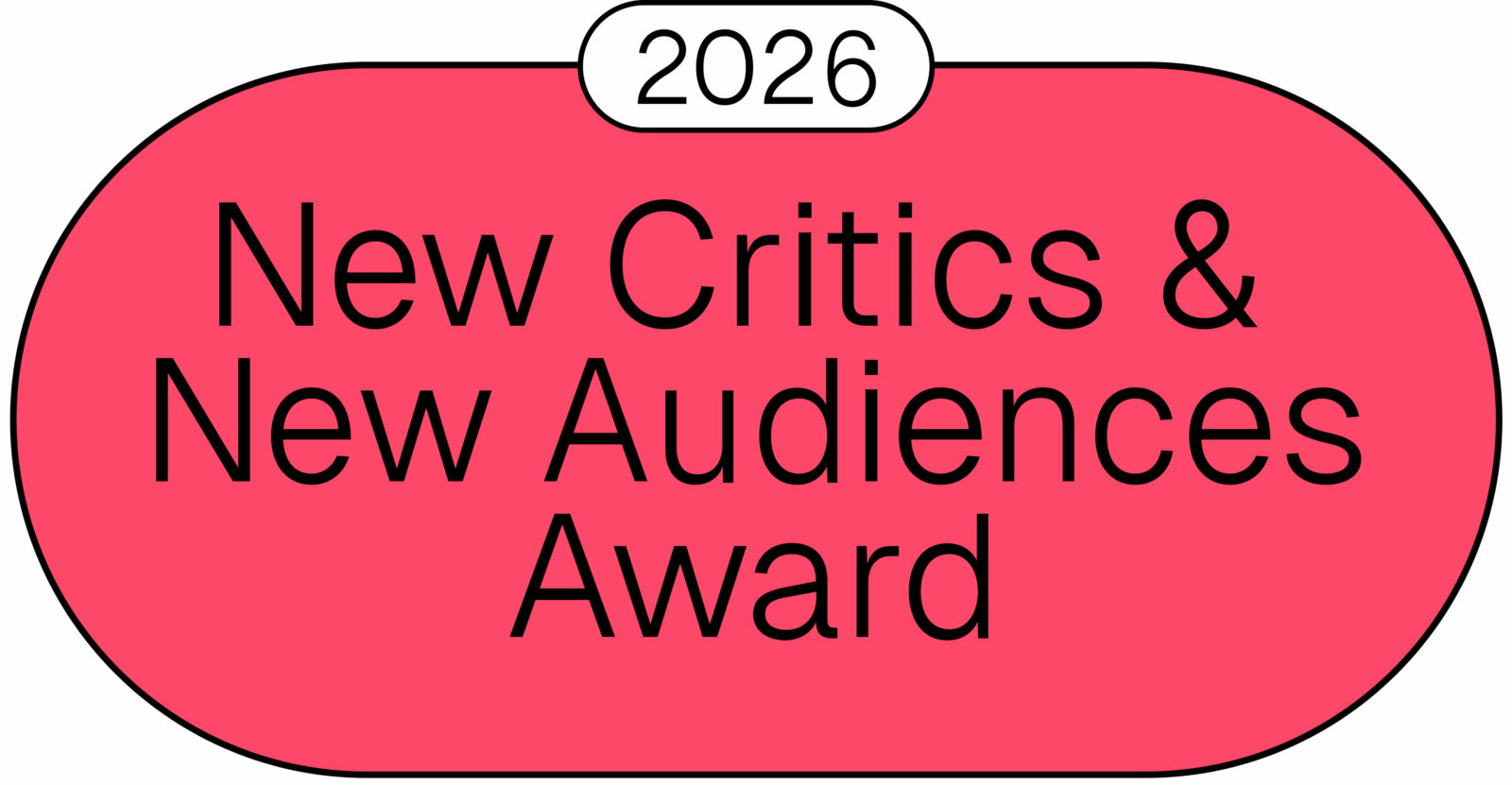 New Critics & New Audiences Award 2026
